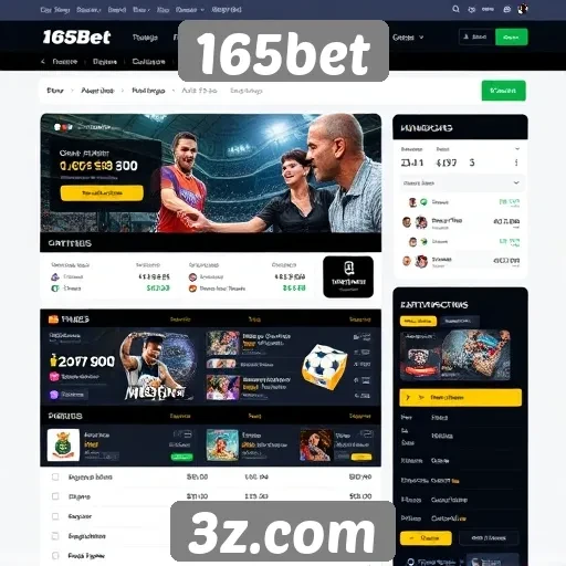 Navegação e usabilidade do site 165bet